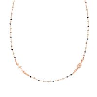 Collana Amen Donna Rosari in Argento Cristallo CRO10RGTOVE3 - CRO10RGTOVE3